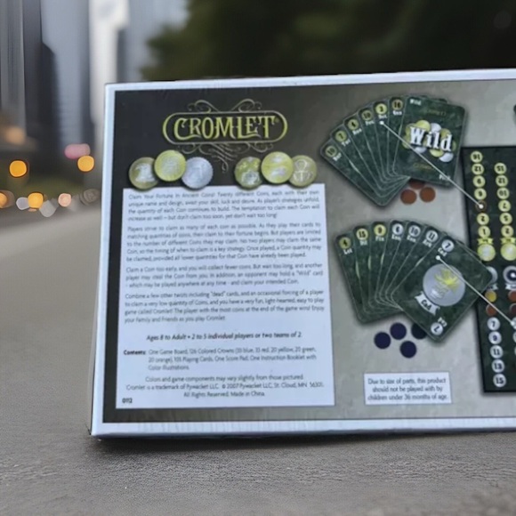 2007 Cromlet Board Card Game "Claim Your Fortune Ancient Coins" by Pywacket. New - Picture 6 of 6
